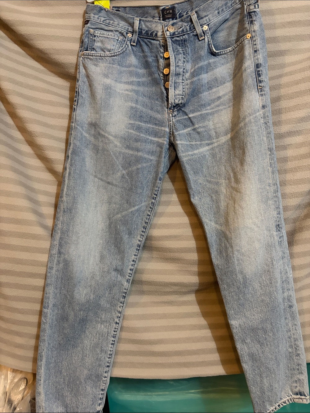 Light Blue women’s Button-Fly Jeans